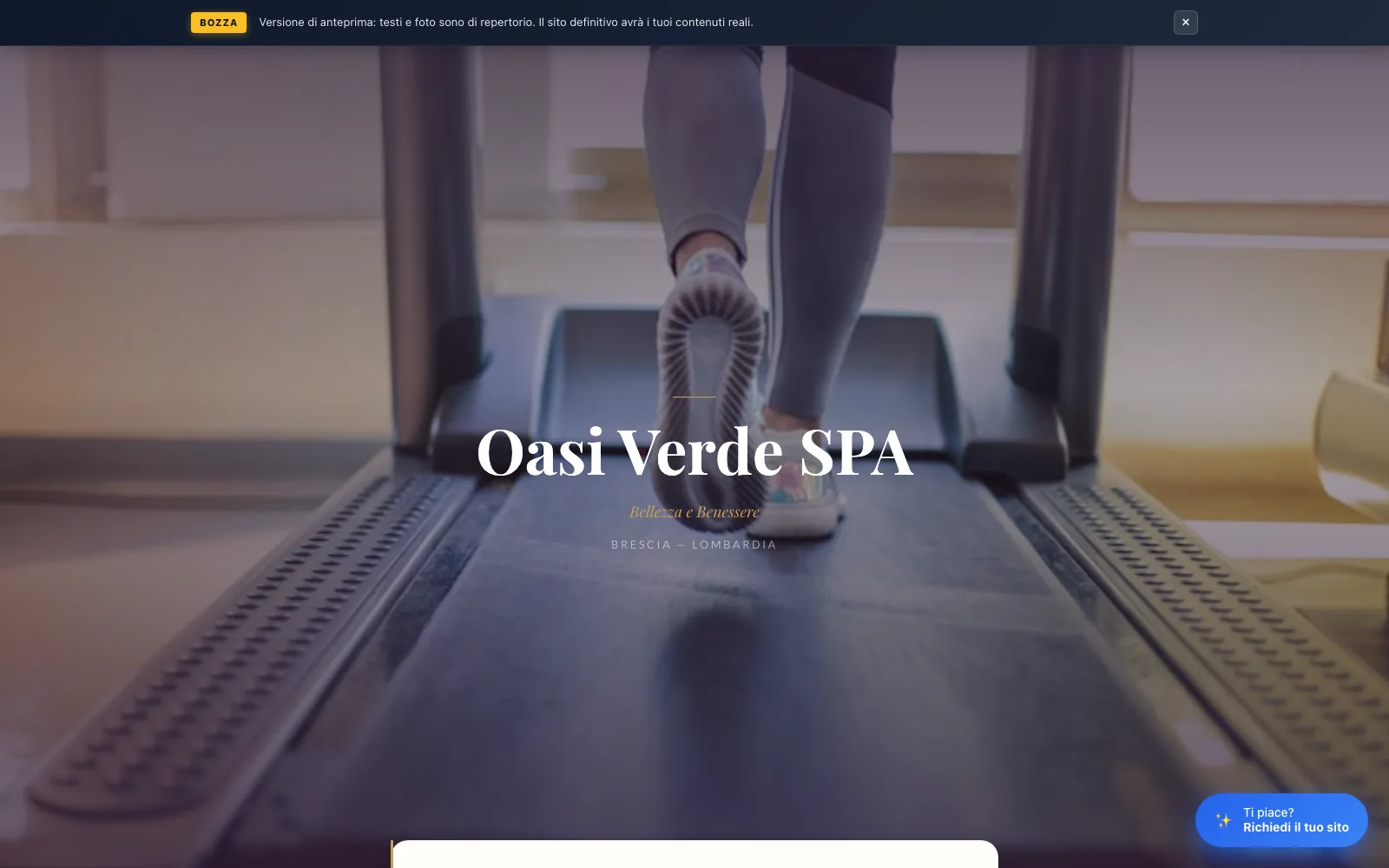 Anteprima sito Oasi Verde SPA