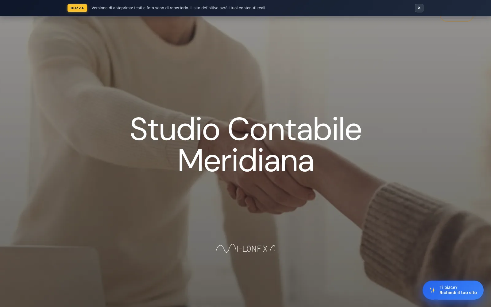 Anteprima sito Studio Contabile Meridiana
